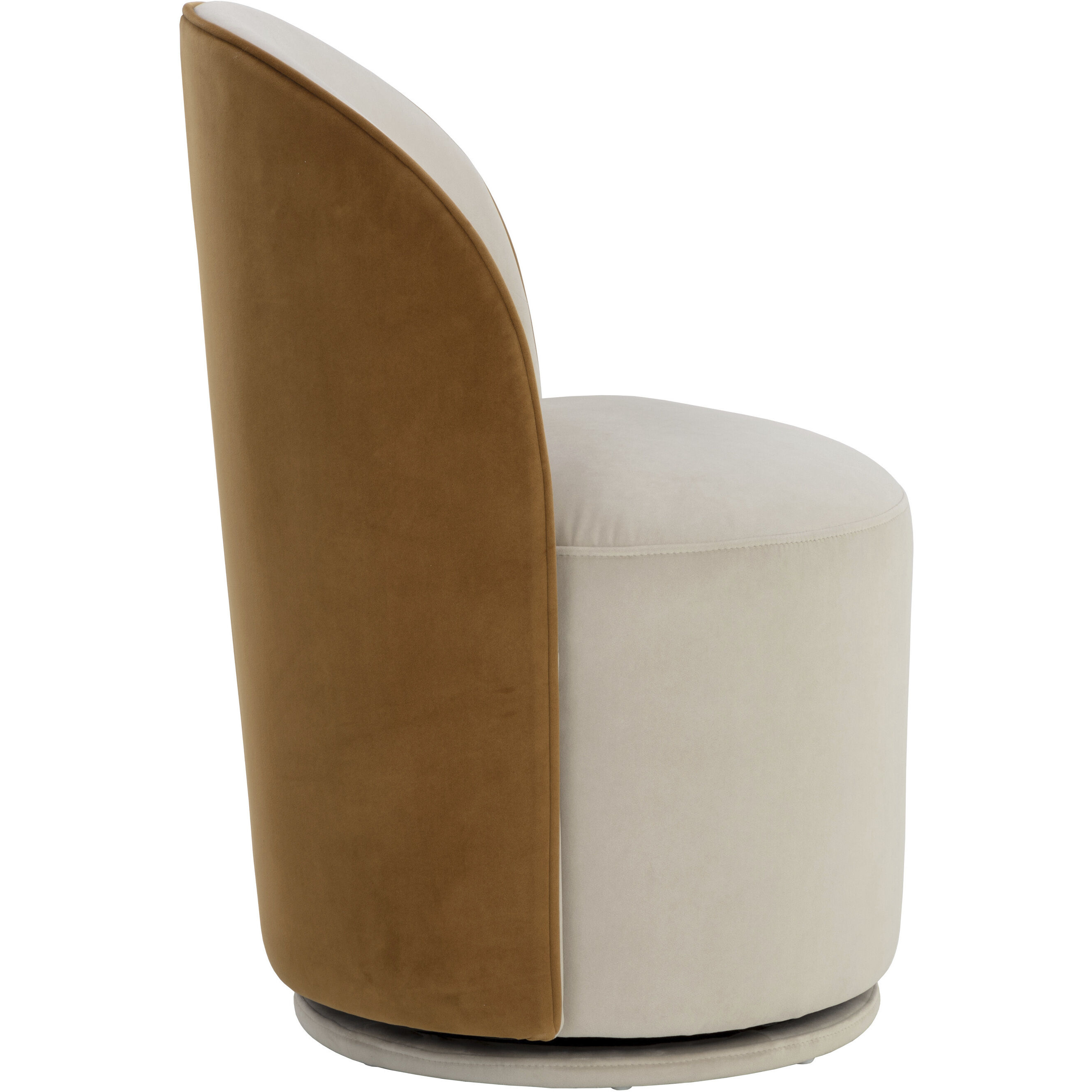 Cavoli Meg Taupe / Meg Gold Swivel Dining Chair, Swivel
